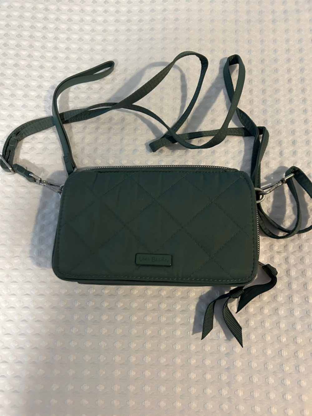 Vera Bradley Quilted Crossbody in Forest Green